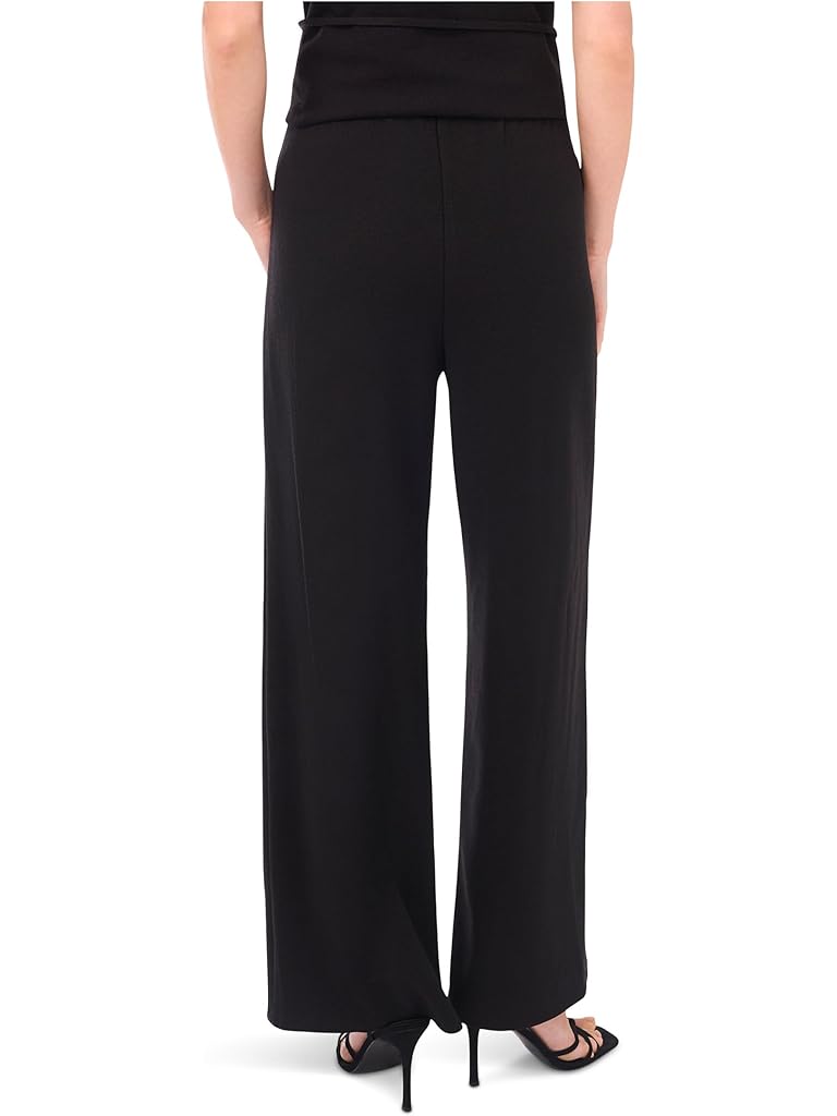 Black Vince Camuto Pull-On Wide Leg Pants