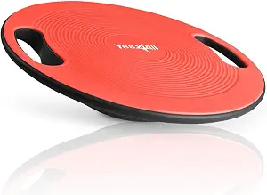 Yes4All Wobble Balance Board, Plastic Stability Trainer with Handles for Standing Desk, Core Training & Home Gym Workout