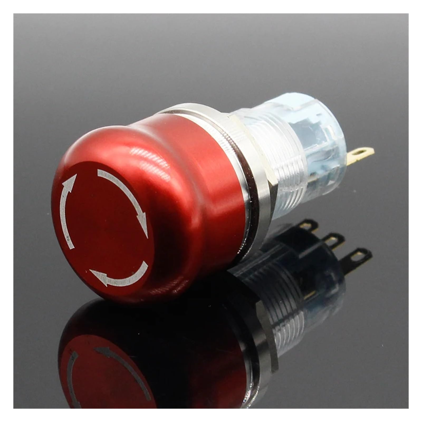 ZDVHOMCB Emergency Stop Switch 1pc 16mm Waterproof Stainless Steel Waterproof Metal Latching Emergency Stop Push Button Switch Button Switch