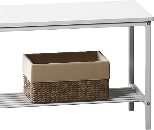 Miniatura 9 de soges Juego de mesa de comedor para 4 personas, juego de mesa de cocina de 43.3 pulgadas para 4, 2 sillas con respaldo, banco para 2 personas con