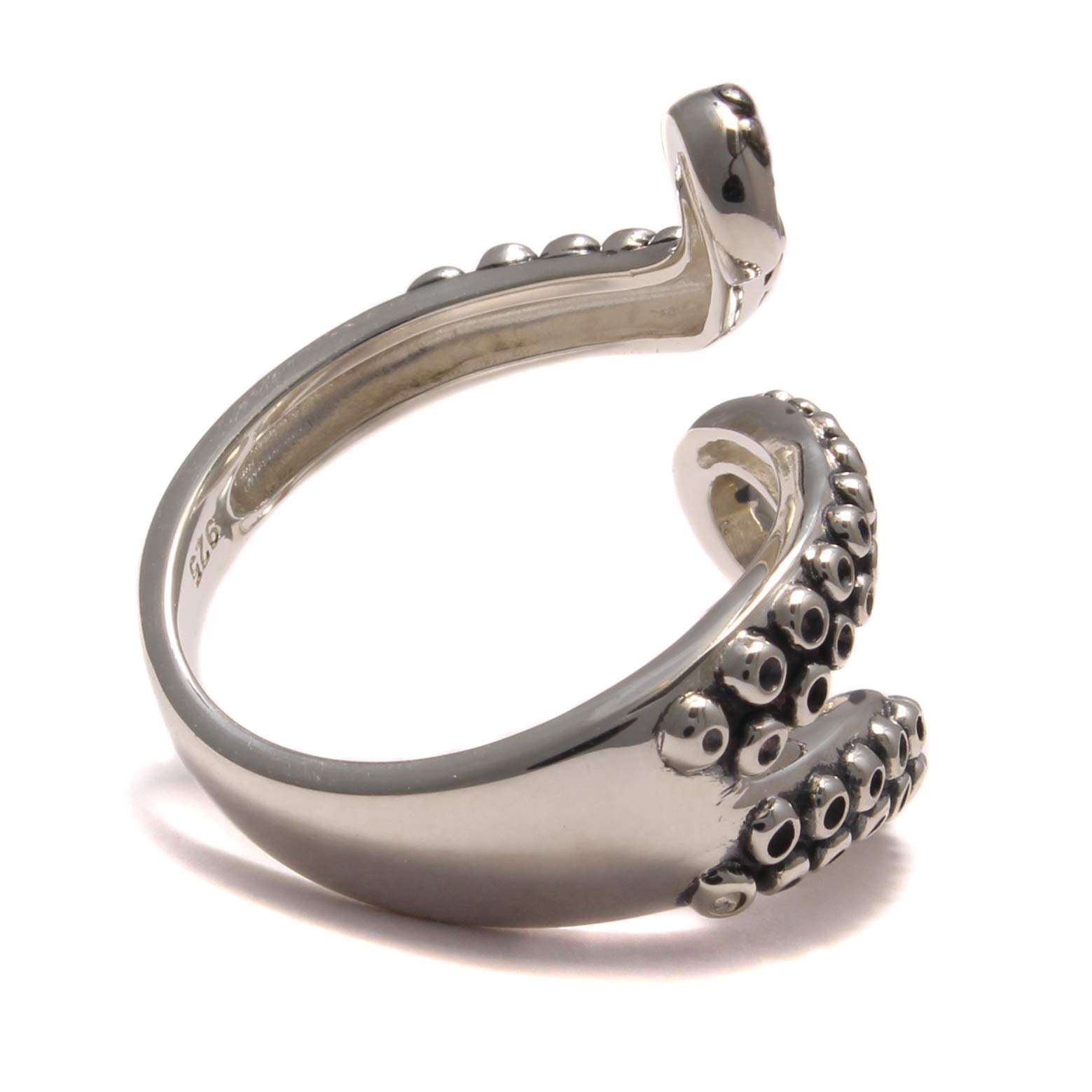 Kraken-Ring aus 925 Sterling Silber, Tentakel Ring