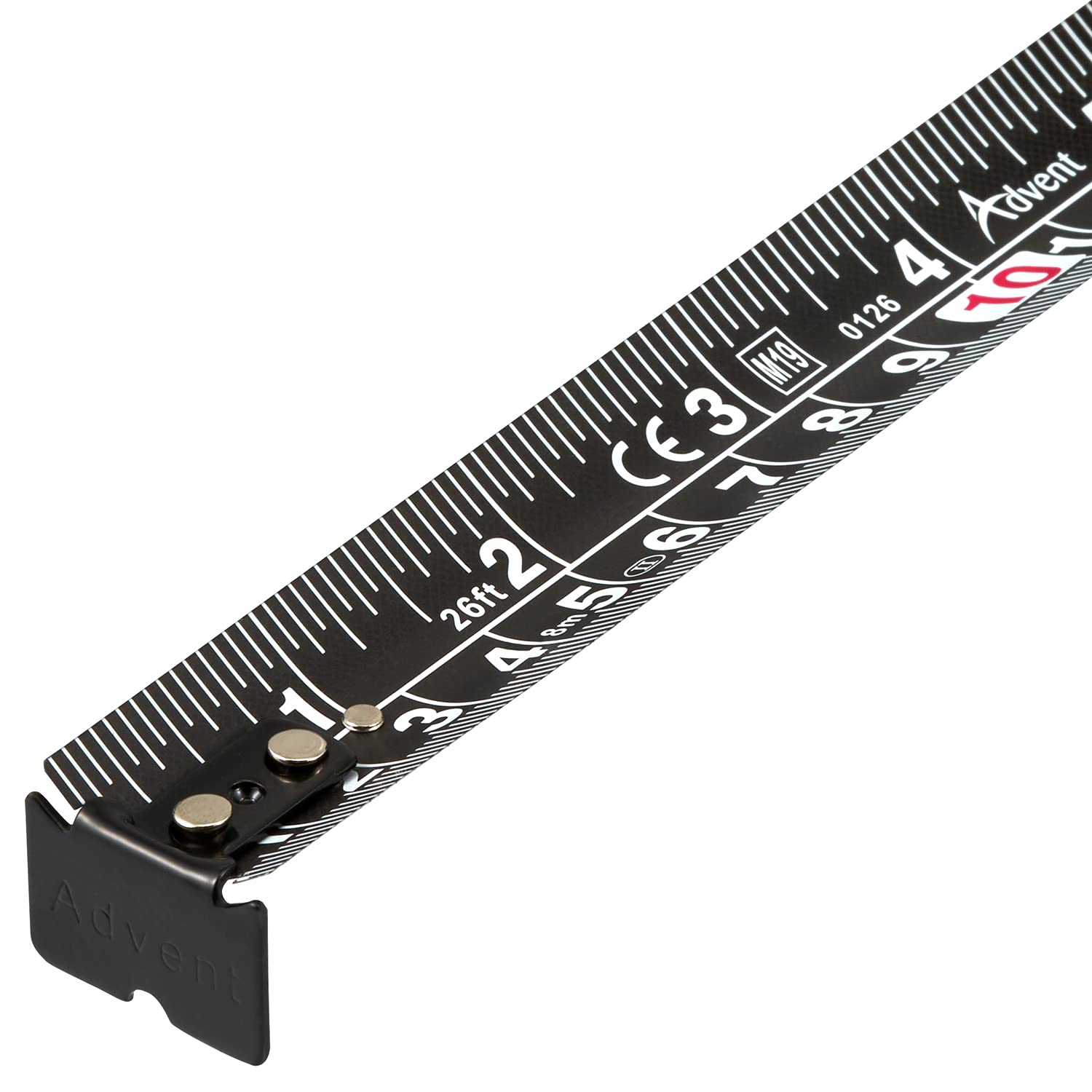 Advent ADVBE18025 Mètre ruban Noir 8 m