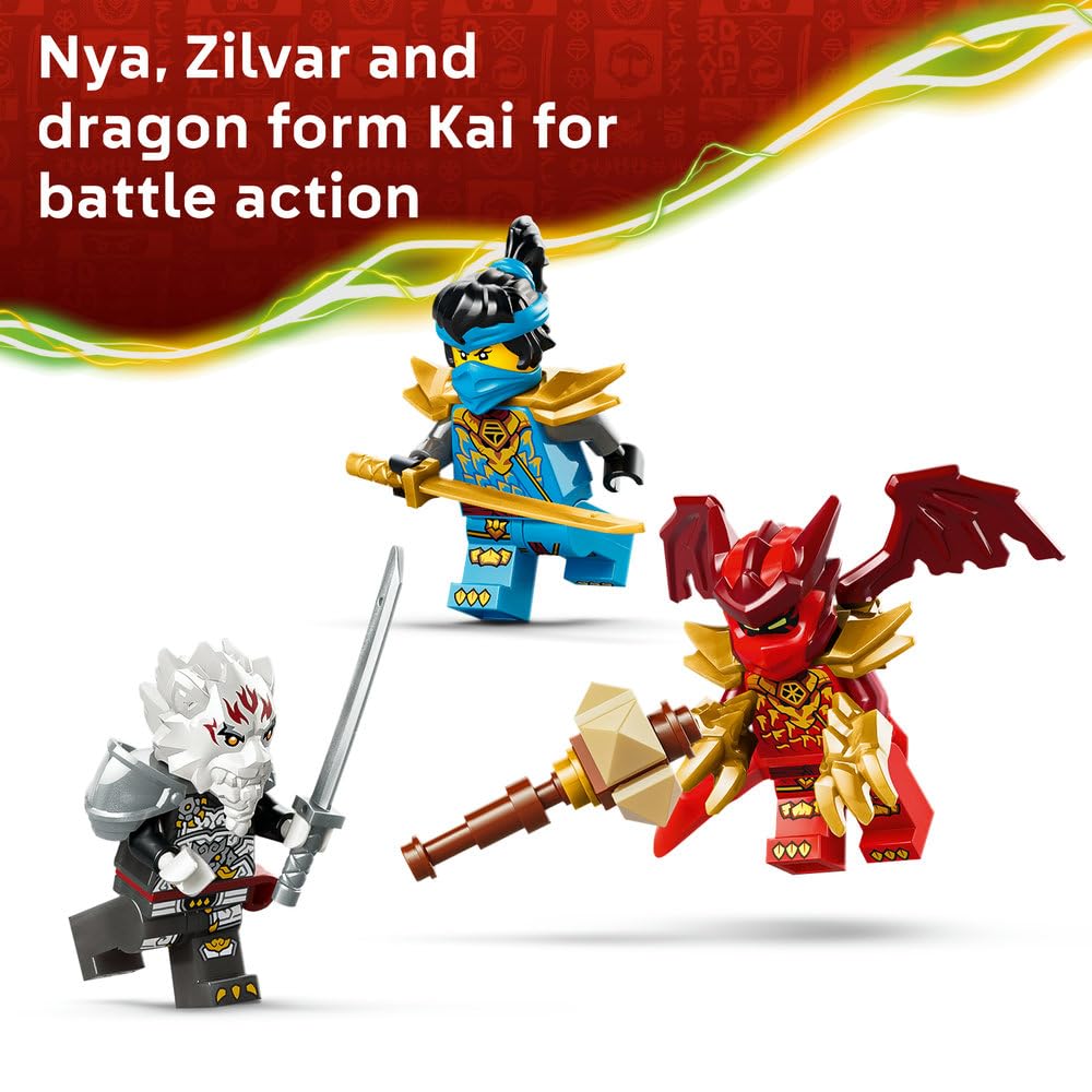 LEGO NINJAGO Zilvar and Grimtak the Dragon Beast 71863 | Ninja Toy