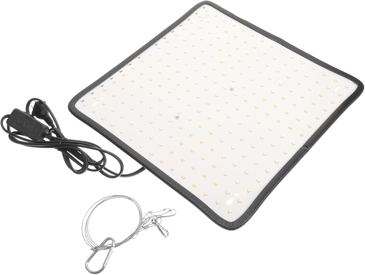 225LED Plant Grow Light for Indoor Plants Dimmable Hanging Lamp Chain Ultra-Thin Panel Red White for Home Greenhouse