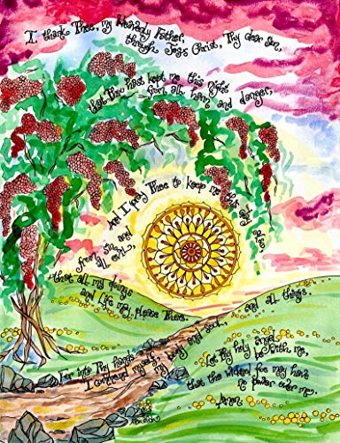 Dovetail Ink Martin Luther's Morning and Evening Prayers - Lutheran Art Prints - Gift for Pastor, Family, Wedding (Set of Both Prayers, 5x7 Inches)