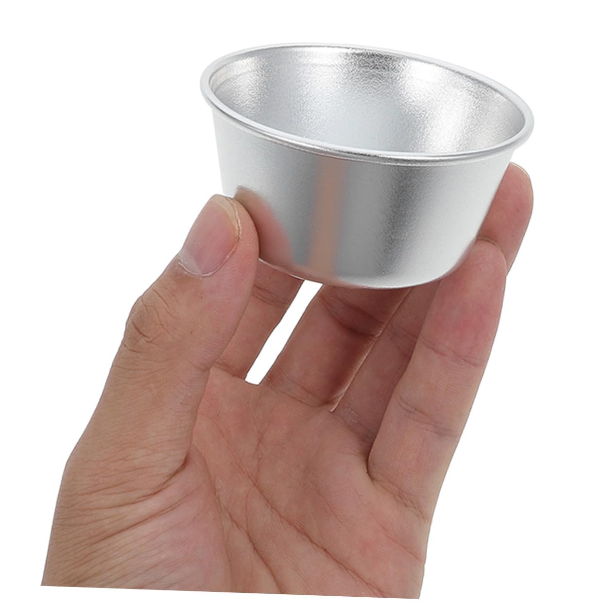 NOLITOY Molde para Tartas Redondo 8piezas de Acero al Carbono Plata | Antiadherente, Tamaño Mini, Distribución Uniforme del Calor, para Repostería Casera y Meriendas