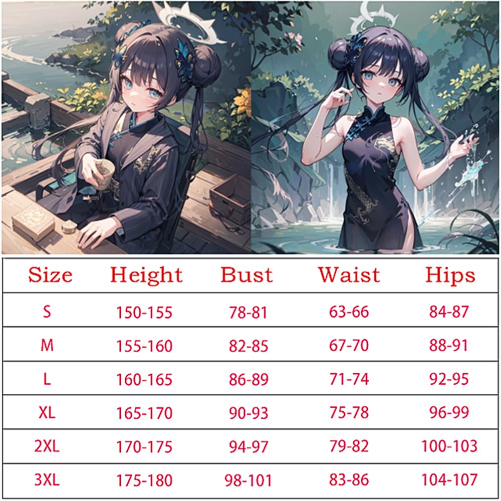 Game Blue Archive Cosplay Kisaki-Kostüm, schönes Cheongsam-Kleid für Anime-Spiele, Cosplay