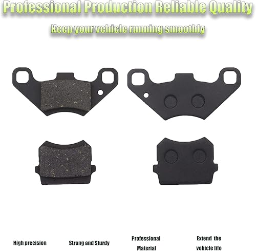 Miniatura 4 de 2 pares de pastillas de freno compatibles con 50cc 70cc 90cc 110cc 125cc 150cc 200cc 250cc ATV Go Kart Pit Dirt Bike Mini Quad Bikes Dune Buggy 4