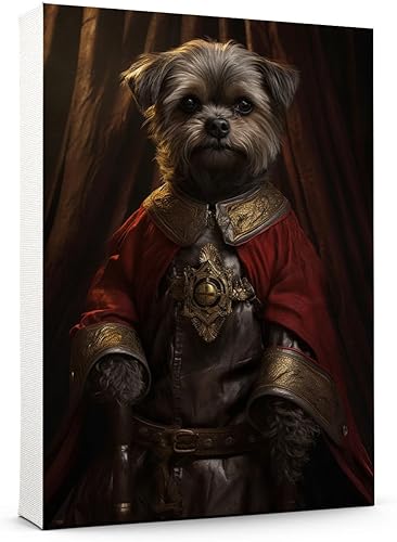 Miniatura 1098 de Thuan Chow Chow Retrato de mascota con disfraz real de perro en un disfraz retrato de perro con vestimenta Retrato medieval de mascota retrato