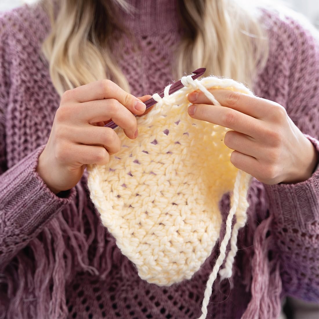 KnitPro Set di uncinetti Dreamz - 12 uncinetti singoli in legno di betulla, comodi manici colorati, dimensioni standard, per principianti e confezione regalo