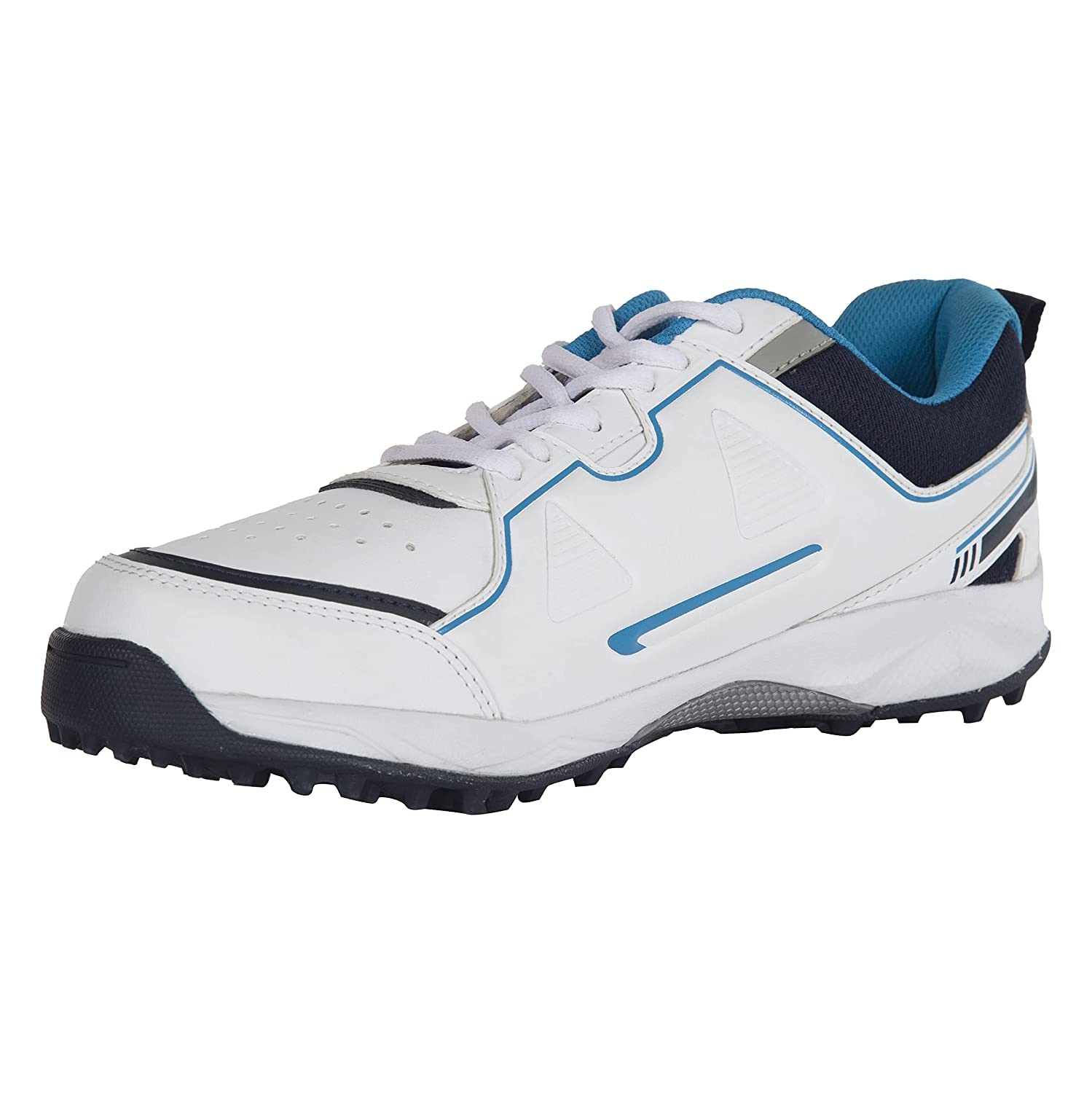 SG Club 5.0 Rubber Spikes Cricket Shoes, White/Navy/Teal (B0BZW8HFCV) Amazon Price History, Amazon Price Tracker
