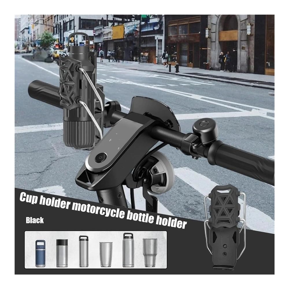 Flaschenhalter Motorrad Verstellbarer Getränkehalter Mit Schnellverschluss, Universal-Fahrrad- Und Motorrad-Wasserflaschenhalter Für Rennrad, ADV, Motorrad