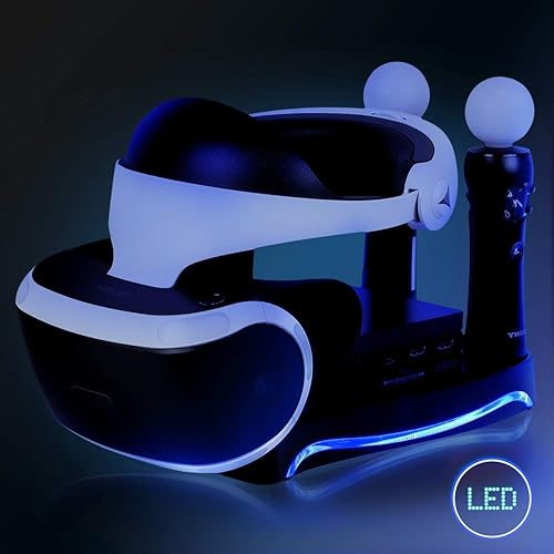 Miniatura 6 de Skywin Soporte PSVR - Carga, muestra y muestra tus auriculares y procesador PS VR - Compatible con Playstation PSVR - Estación de carga del