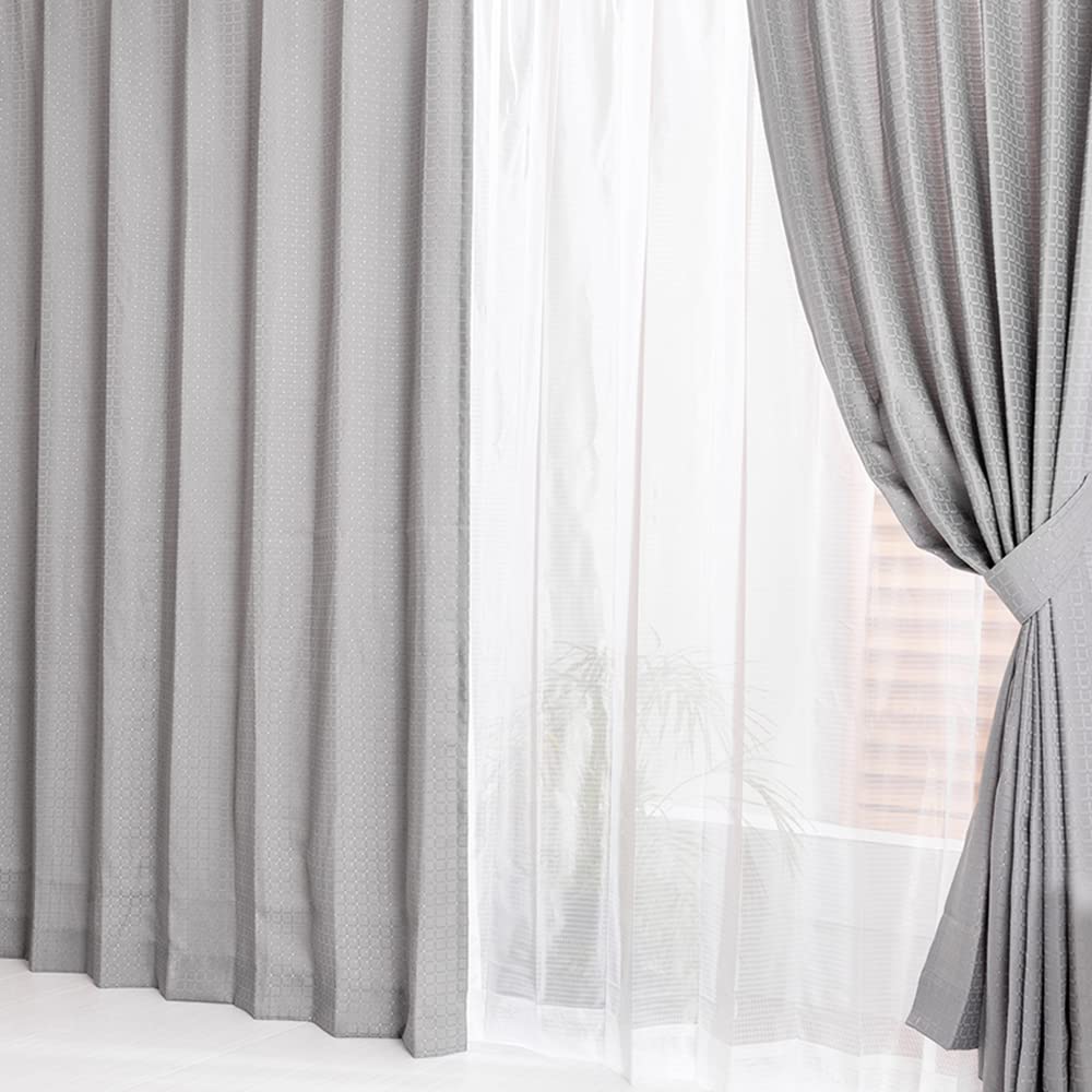 Amazon｜アイリスプラザ すぐ使えるカーテン4枚セット 幅100cm×丈135cm