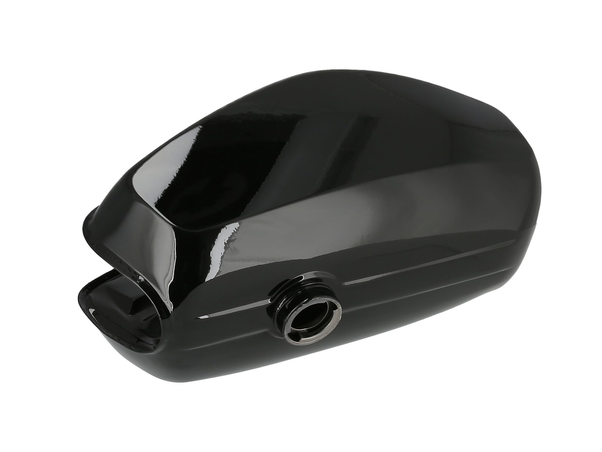 Set: Tank + Seitendeckel Enduro, Schwarz RAL 9005 - für Simson S51E, S70E