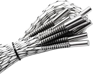 APAAZO Heating Tube 6 * 20mm 12V 24V 50W Ceramic Cartridge Heater 1M 2M Reprap&Mendel Compatible With V6 J-head Extruder 3D Printer Part (Color : 24V 50W, Size : 10pcs)