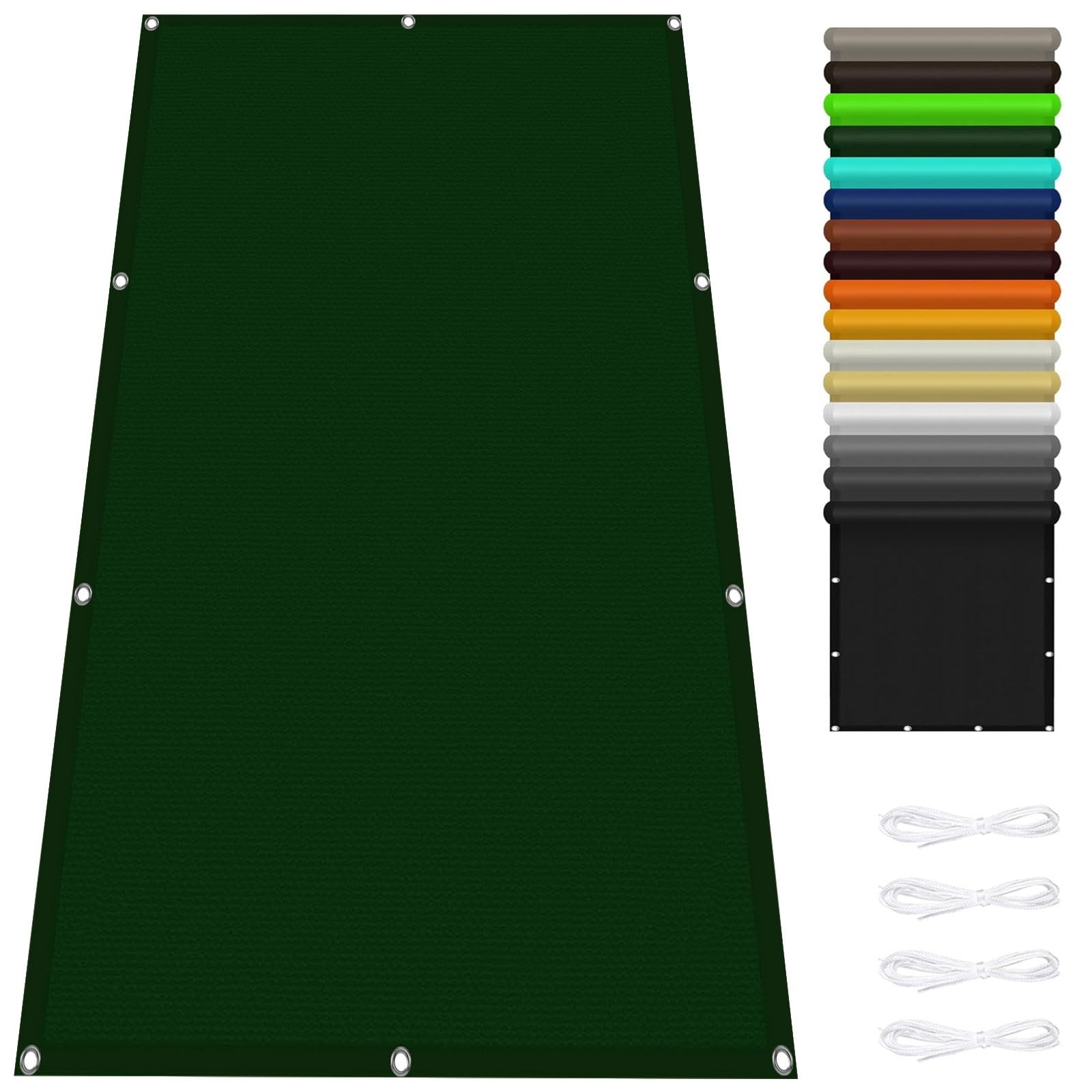 Toldos exterior terraza rectangular 1.2x1.4m para protección solar en patio verde