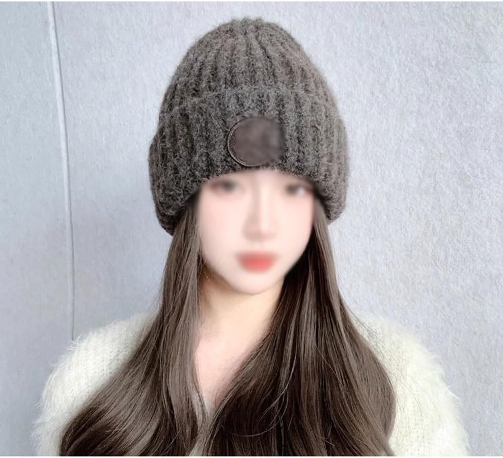 Wig Cap Women's Wig Cap, Wavy Long Hair Wig Cap, Knitted Cap, Suitable for Daily Theme Parties, Concerts, Dates Hair Extension Cap (Color : 01)