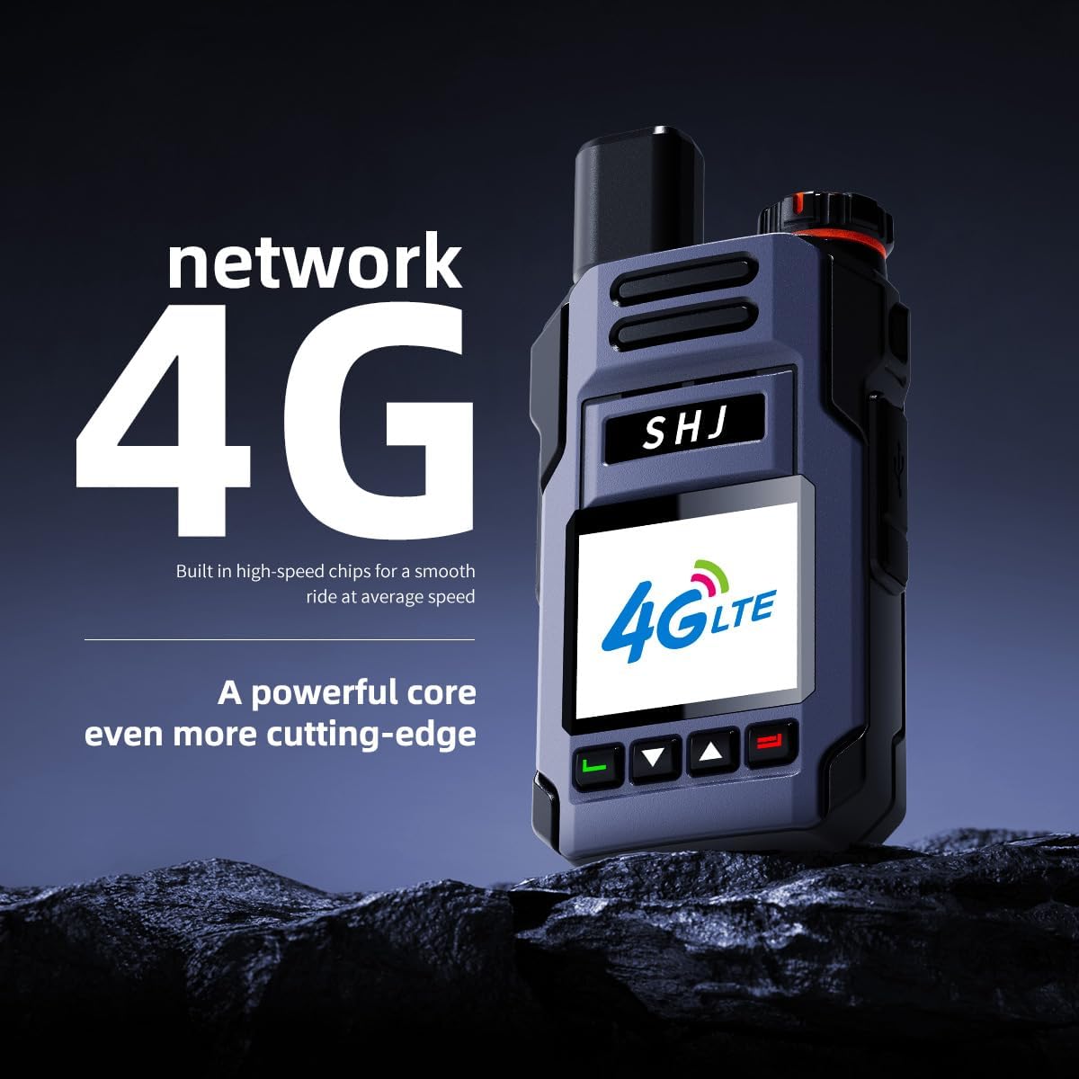 Super PTT Mini Nationwide 4G LTE Walkie Talkie, 3200mAh Battery, Voice Recording, 1st Year Free ($20/Yr Renewal), Unlimited Range Compact POC Radio for Business & Hospitality (2 Pack)