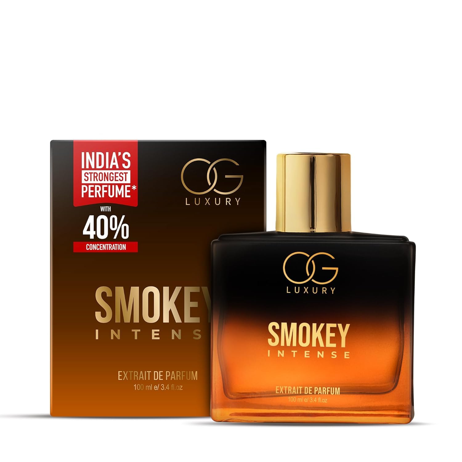 O.G. Luxury. India’s Strongest Smokey Intense Extrait De Parfum for Men, Blends Rich Notes of Whiskey & Sandalwood, Premium & Long-Lasting Scent, Luxury Perfume for Special Occasions & Gifting, 100ML