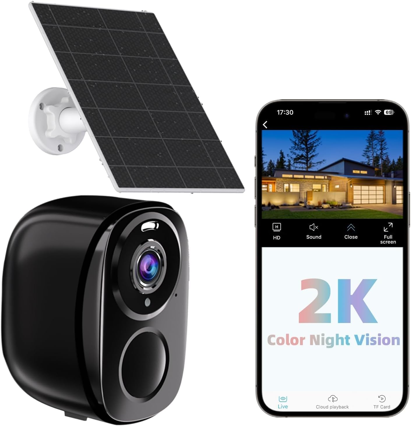 Camcamp security cameras outdoor wireless solarpowered home security cameras system with 360 pan tilt 4camera kit 10ch nvr 500gb hdd no