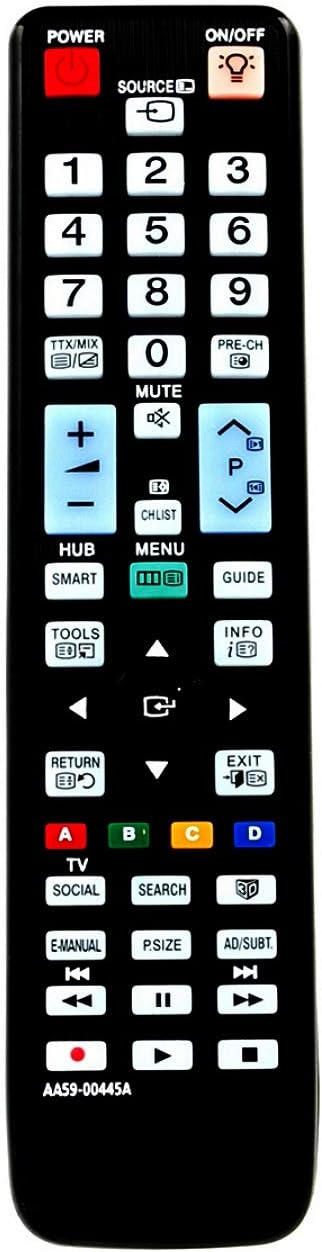 VINABTY AA59-00445A Replacement Remote Control Fit for SAMSUNG LED TV UE40D8000YU UE32D6510WK UE32D6570 UE37D6510 UE55D6540 UE32D6750 PS51D6910 UE40D6750 PS59D6900 PS51D6900 PS51D6910 - Image 3