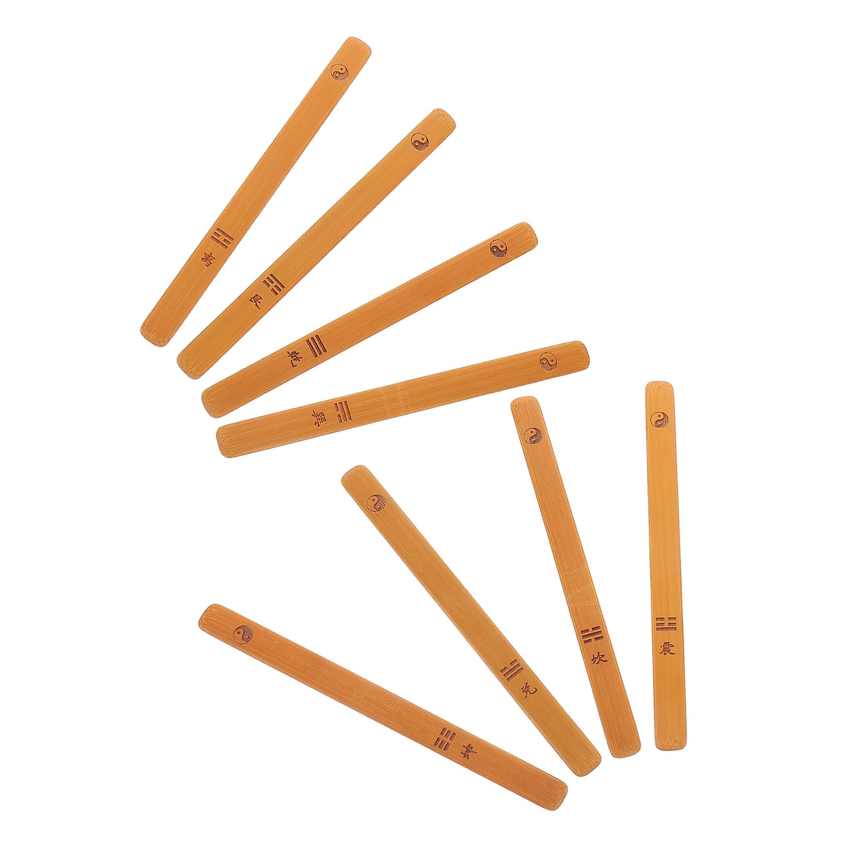 CORHAD Vintage Blank Sticks for Fortune Telling Buddhist Stick Set Divination Coins