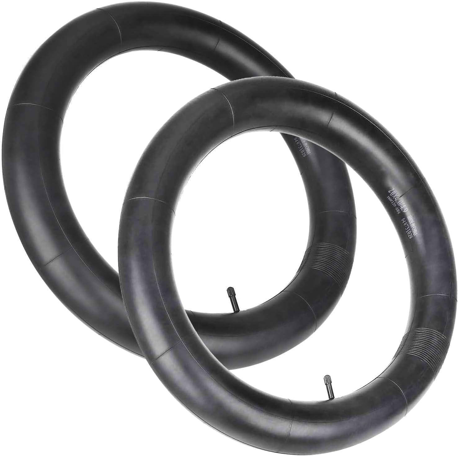 2 Camere D'aria Per Fat Bike 20x4.0 – Valvola Schrader 32mm – Gomma Butilica Con Leve