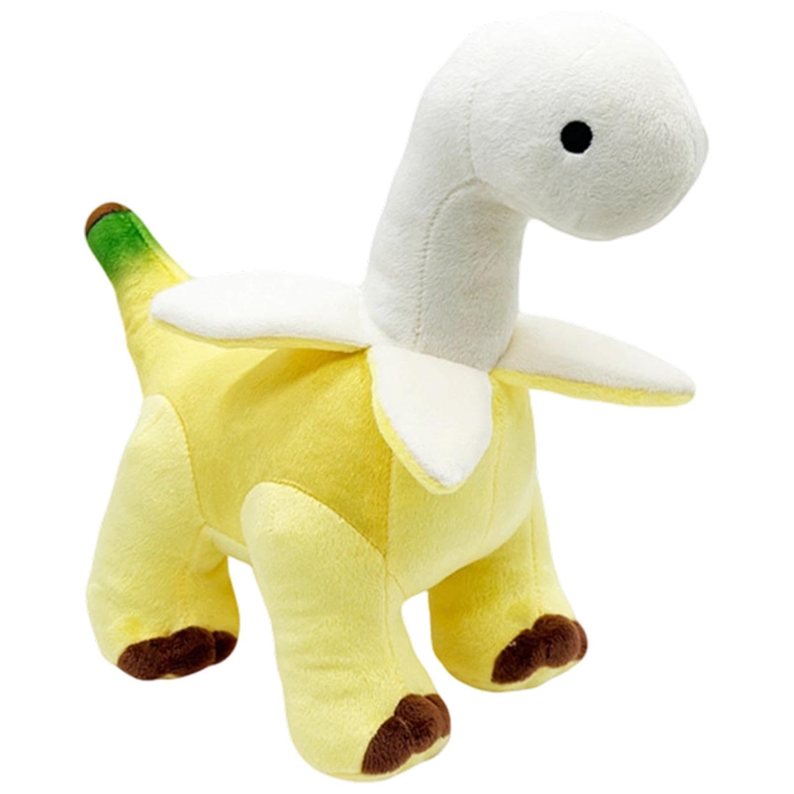 Banana Dinosaur Plush Toy, With Skin-Friendly Hugging Companion, 25x18x5cm, Yellow Dinosaur Stuffed Animal, Adorable Cuddly Stuffed Animal Doll, Cute Novelty Design, For Kids And Friends