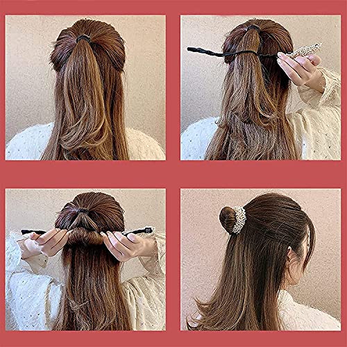 Hair Bun Maker, Magic Rhinestone Easy Bun Maker