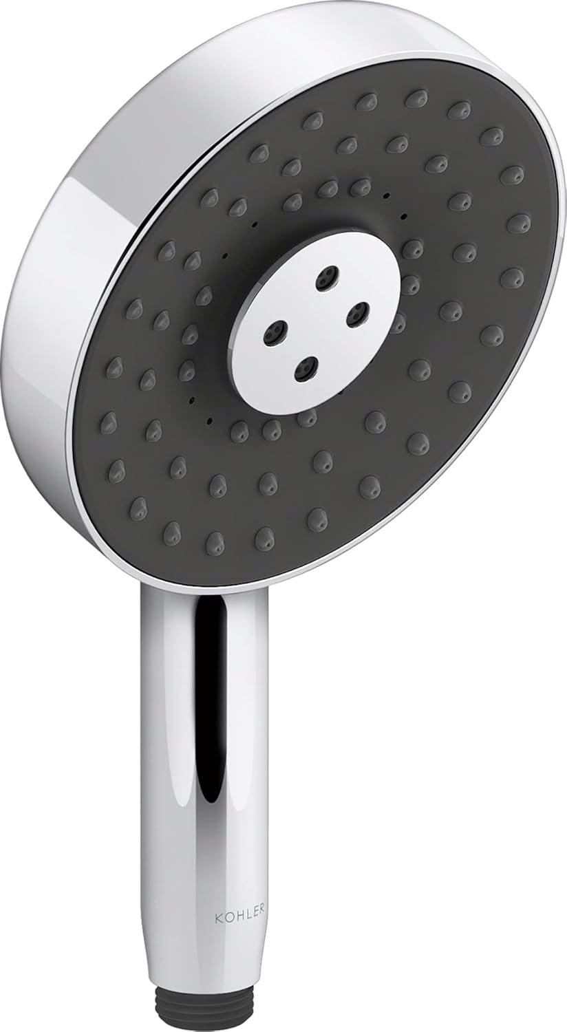Kohler 26282-CP Statement Round Multifuntion 2.5 gpm Handshower, Polished Chrome 2.5 GPM Polished Chrome