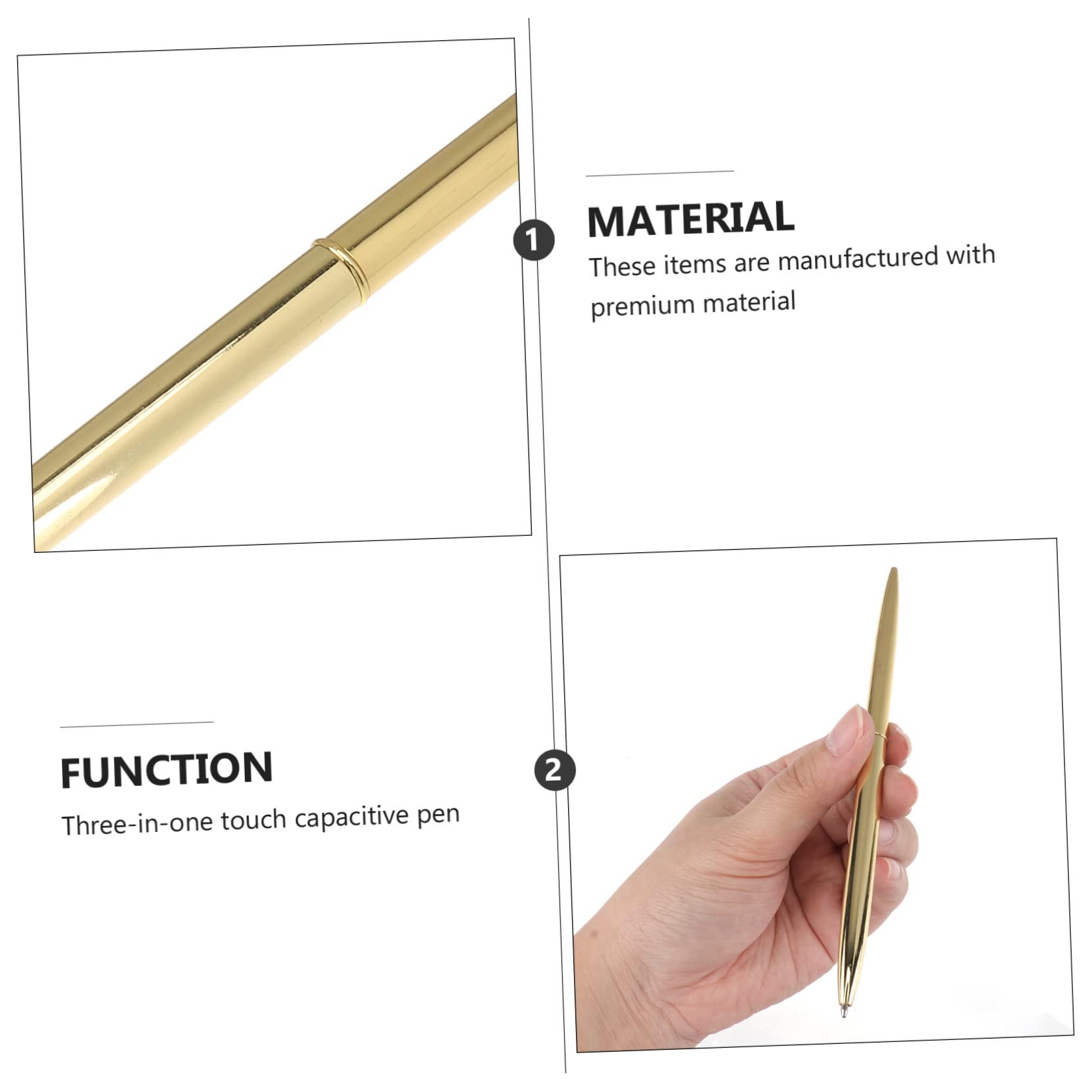 STOBOK 2 Set Di Penne A Sfera in Metallo Per Ufficio Scolastico Set Di Penne Leggere Per Affari Per Ragazzi E Ragazze Amici Collezione Personale 6 Pezzi*2