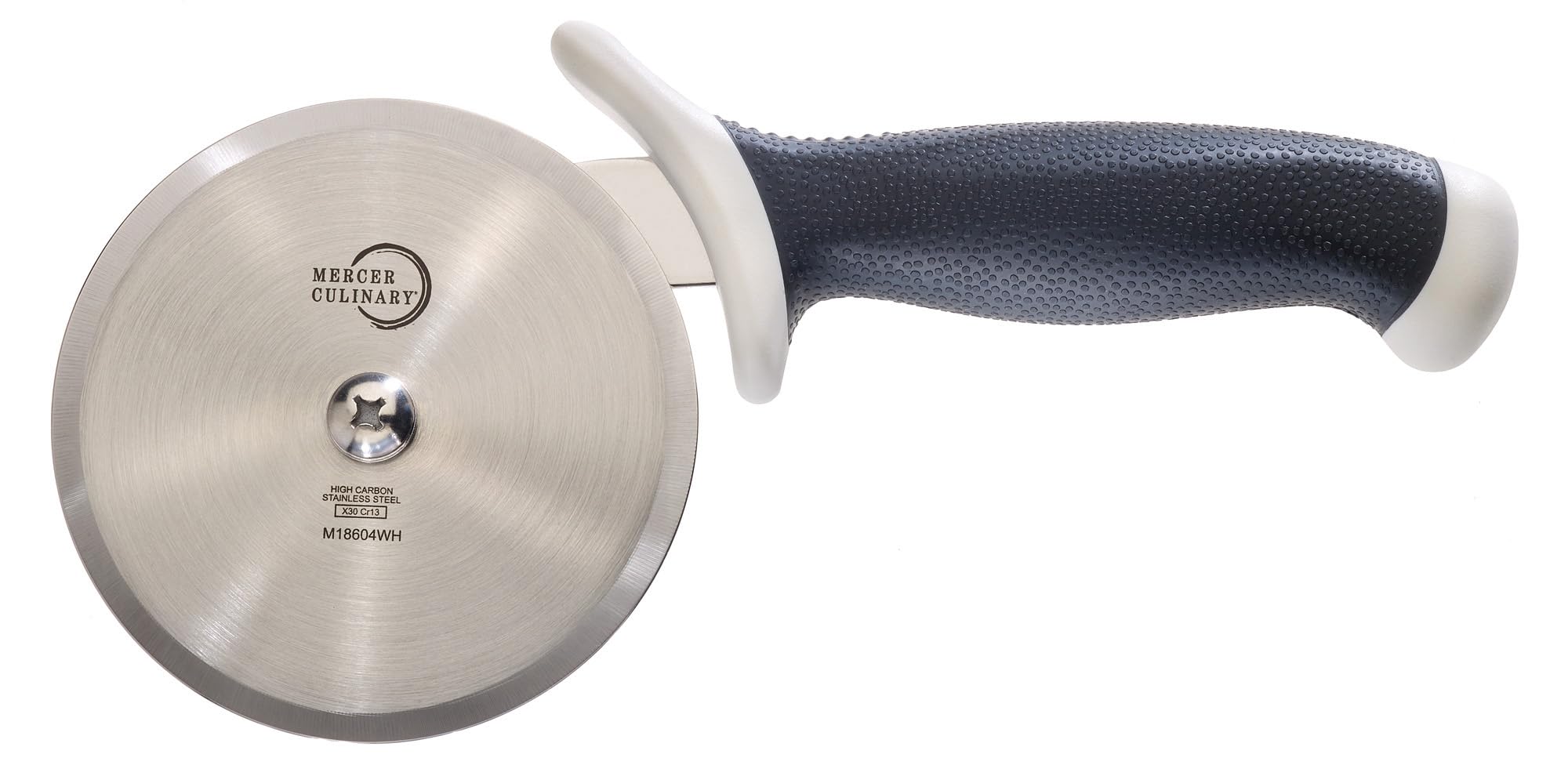 Mercer Culinary White / 4 Inch Pizza Cutter with White Handle / 4", White Pizza Cutters