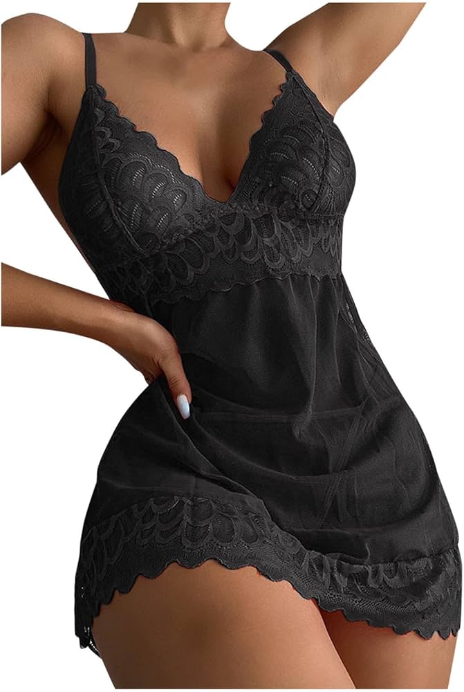 Générique 2024 AI – Sexy Mode Lacelace Dessous Unterwäsche Schlafen aus  Stahl Ring Pyjama Strumpfband Leggings Hohe Taille Leder (Schwarz, S)