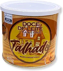 Doce de Leite Talhado Pastoso 800g - Autêntico Sabor Caseiro de Minas Gerais, Cremoso, Perfeito para Sobremesas, Lanches e Receitas Especiais, Ideal para Café da Manhã, Cafeterias, Padarias e Gourmet