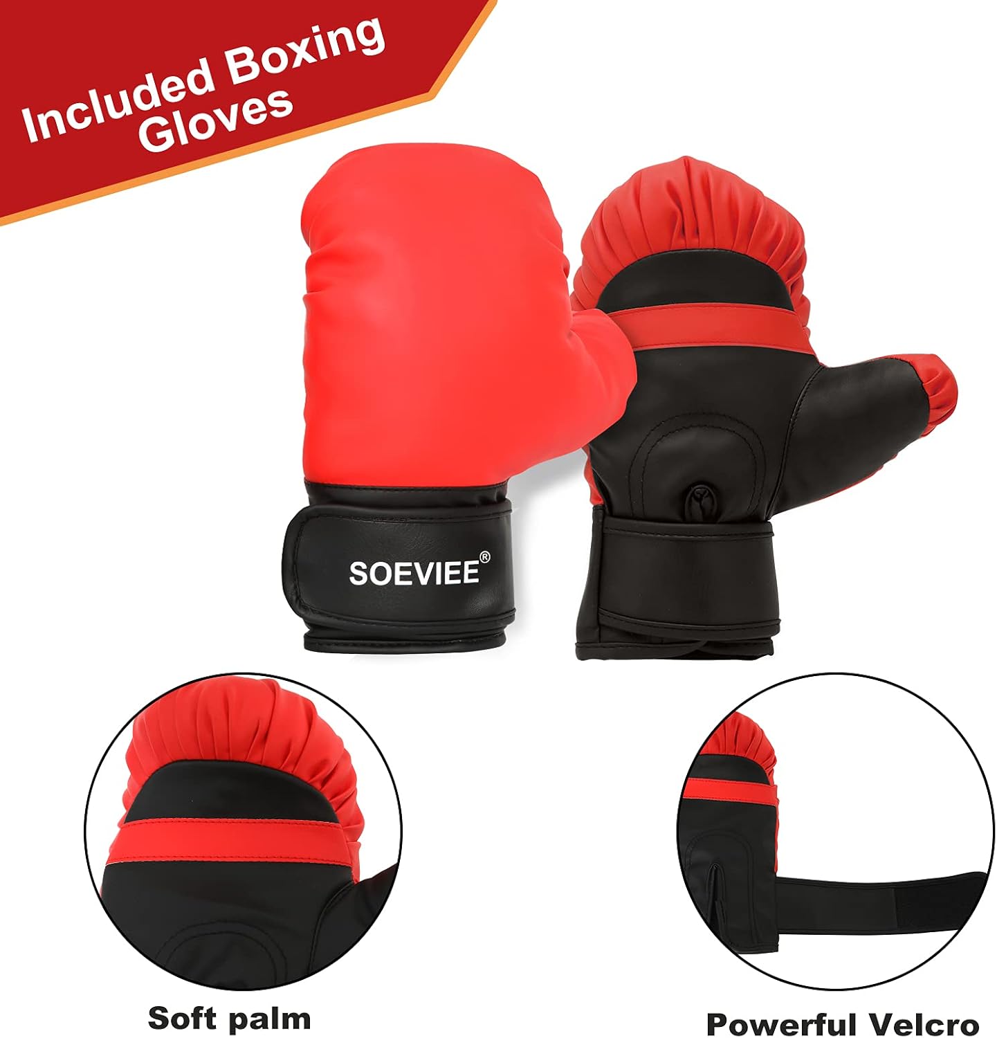 Kids 100lb Heavy Punching Bag Hanging Youth Heavy Bag Set with Gloves & Chain Muay Thai Heavy Bag kit UNFILLED Perfect Christmas & Birthday Gifts : Sports & Outdoors