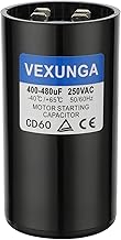 400-480 uF MFD 250 VAC 50/60 Hz Round Motor Start Capacitor CD60 Single Phase Capacitors for AC Motors Starting or Pool Pump or Well Pump