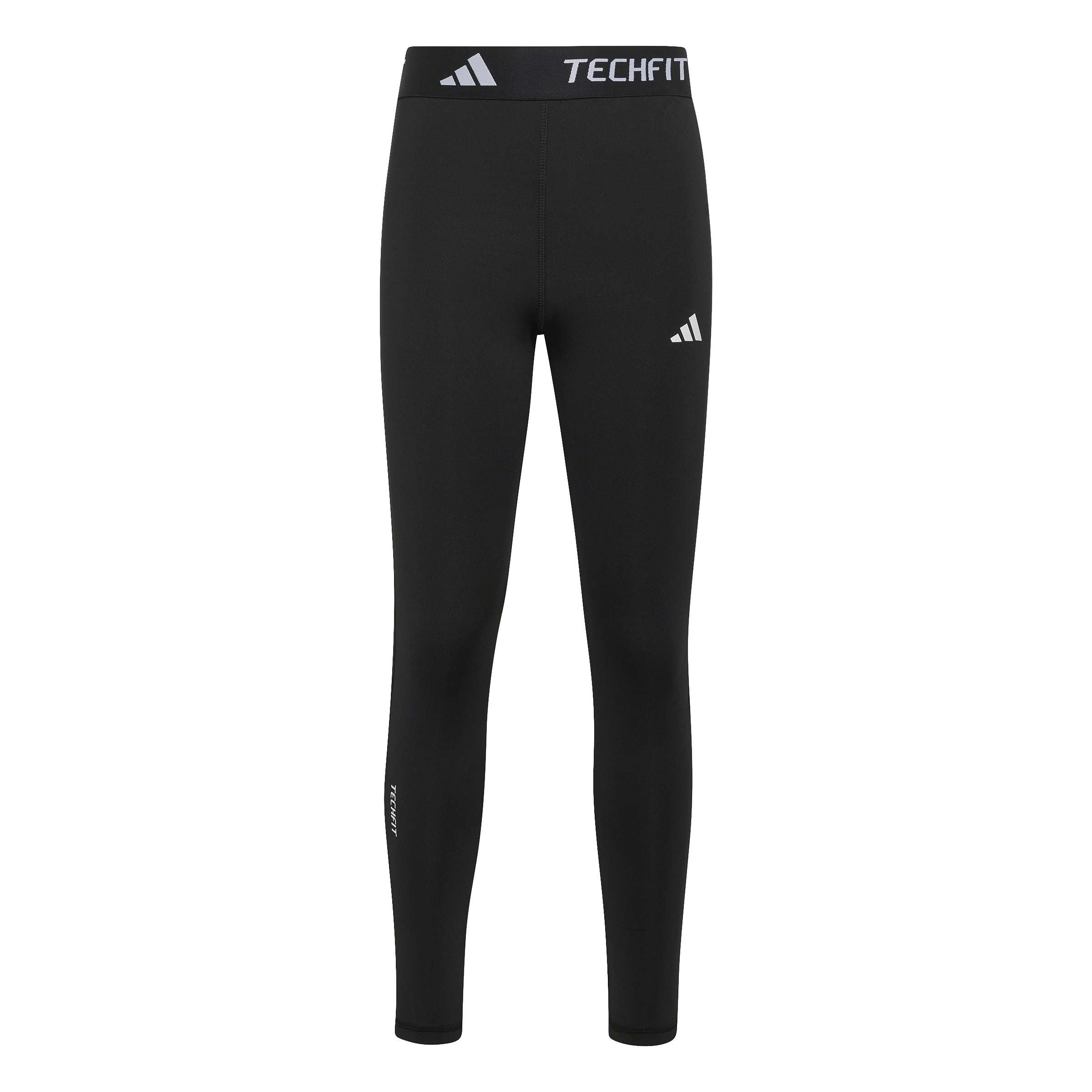 adidas Girl's Techfit 7/8 Length Leggings Tights, black/white, 13-14 Years