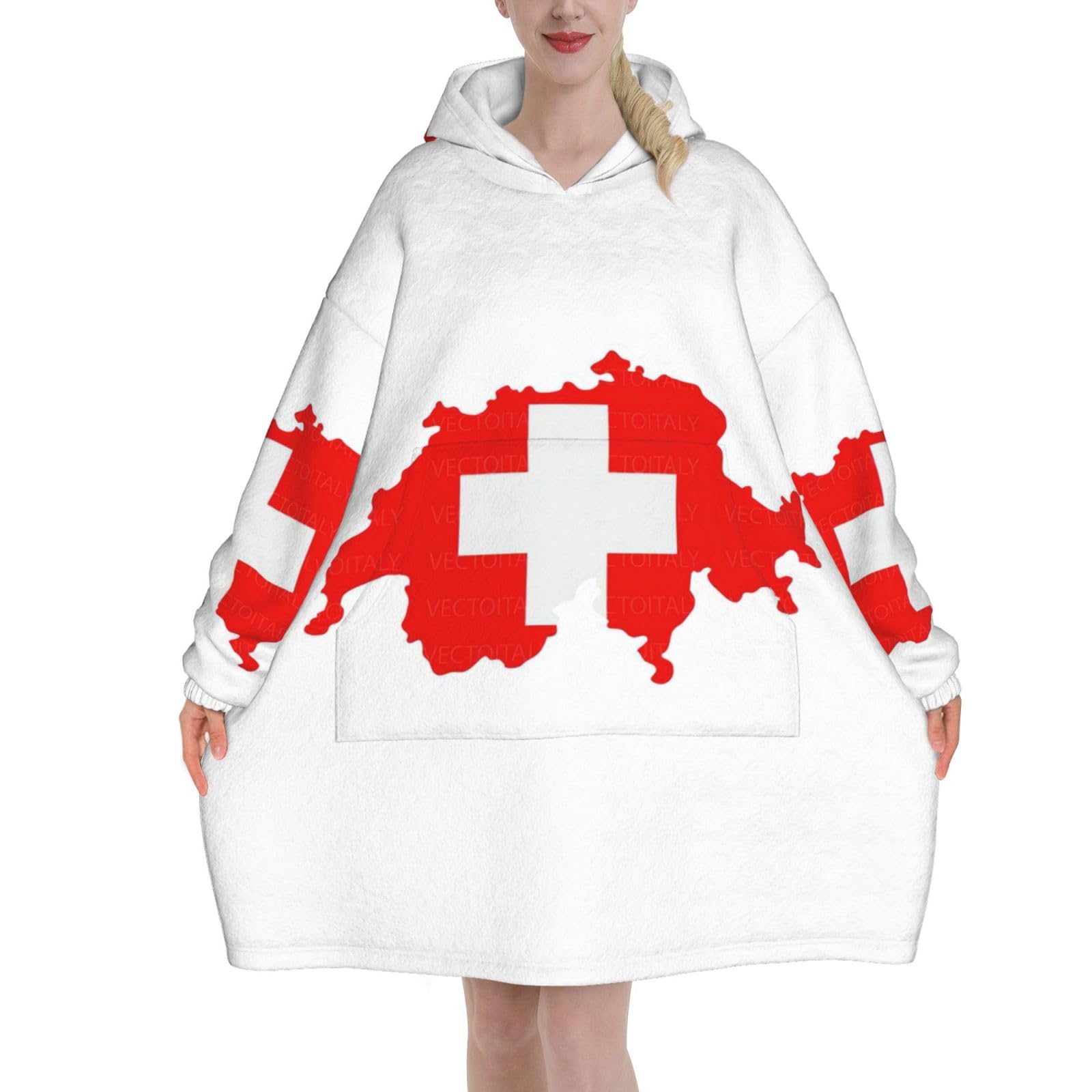 Couverture à capuche portable contre le froid intérieur : restez au chaud en flanelle - 8