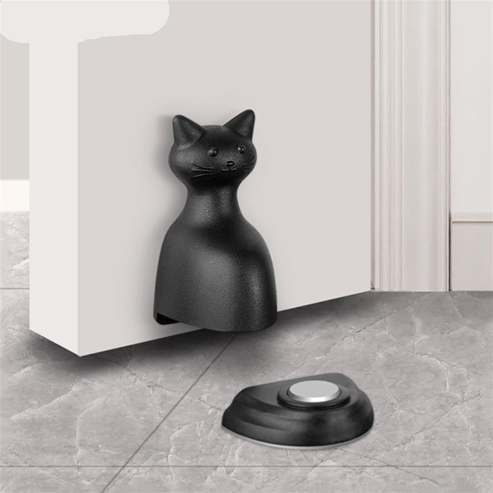 Support de porte sans perforation pour stopper les claquements de porte chat