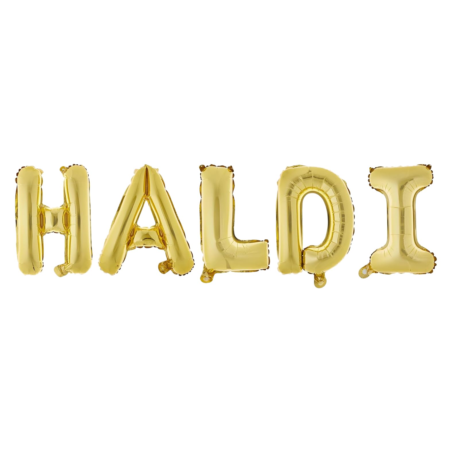 Just Party Haldi Theme Foil Balloon Banner Combo - Set Of 5Pcs For Unforgettable Celebrations, Gold