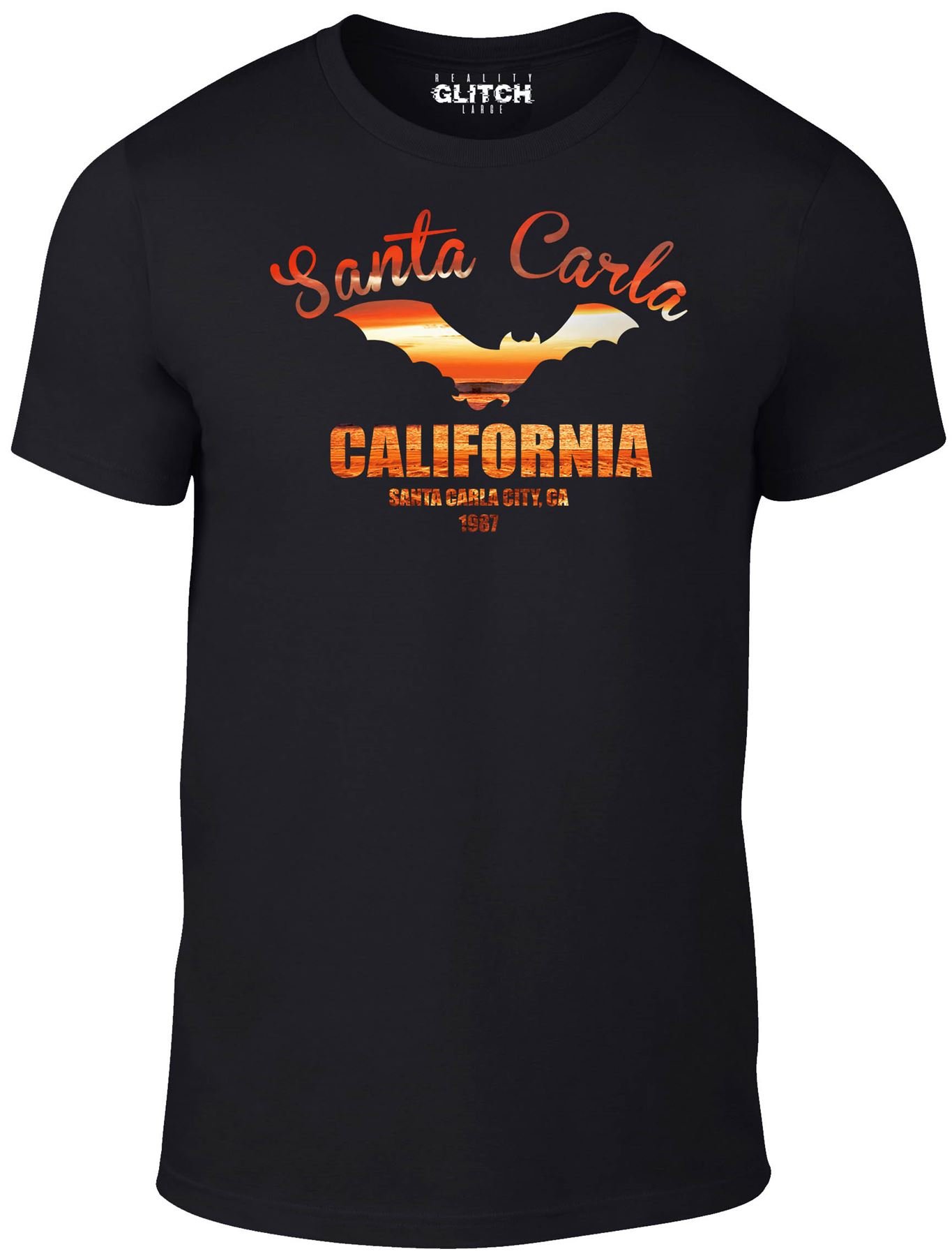 Reality Glitch Men's Black Santa Carla T-Shirt