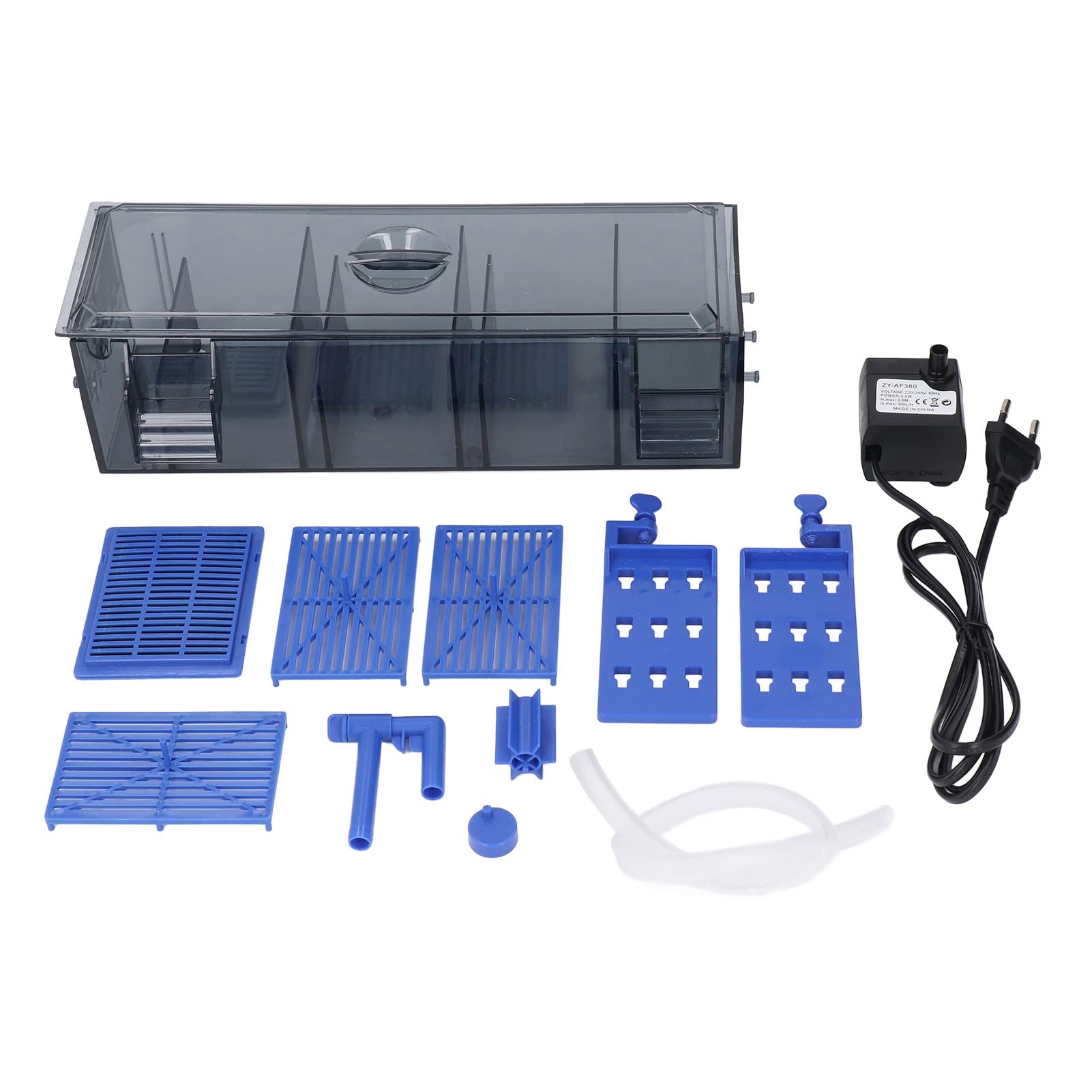 Filtro per Acquario Ultra Silenzioso 30 Db Filtro a Cascata per Acquari Sistema di Filtraggio e Ossigenazione Sospensione Doppia Faccia per Pulire L'acquario