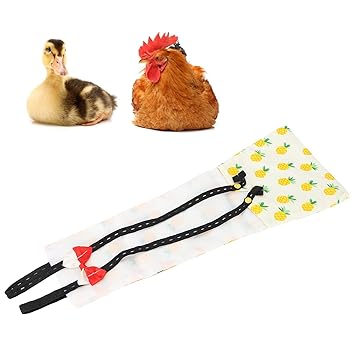 Chicken Diapers, Easy to Clean Up Keeping Pets and Home Clean and Odor?Free Poultry Cloth for Duck for Home for Chickens(Pineapple, XS)