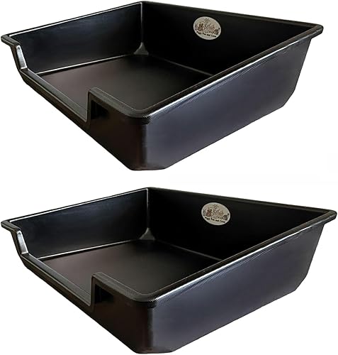 Caja de arena - Extra grande - para animales grandes o pequeños (2 cajas)