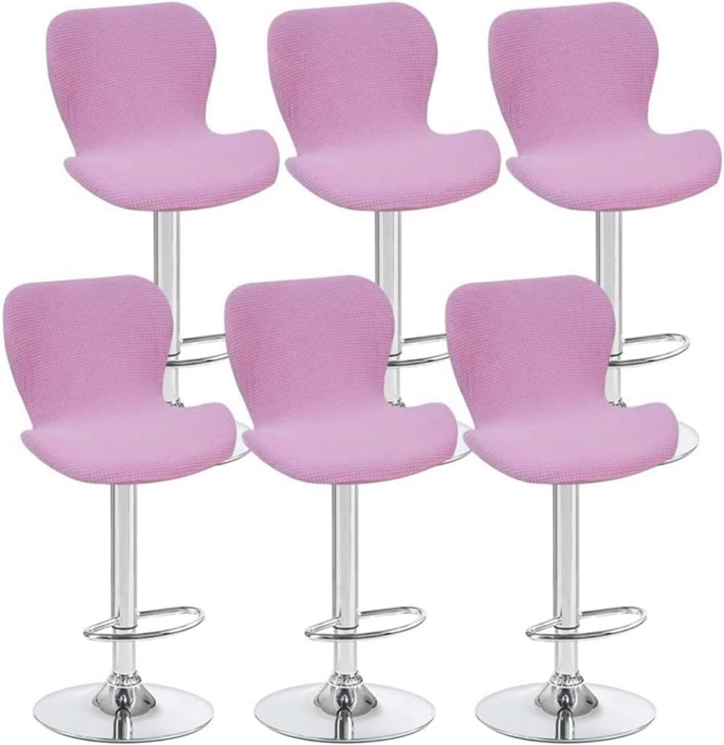 Uxcell Lot De 4 Housses De Tabouret De Bar Rondes Améliorées, Diamètre De 30 ,5 à 35,6 Cm, Pour Tabourets De Bar, Orange