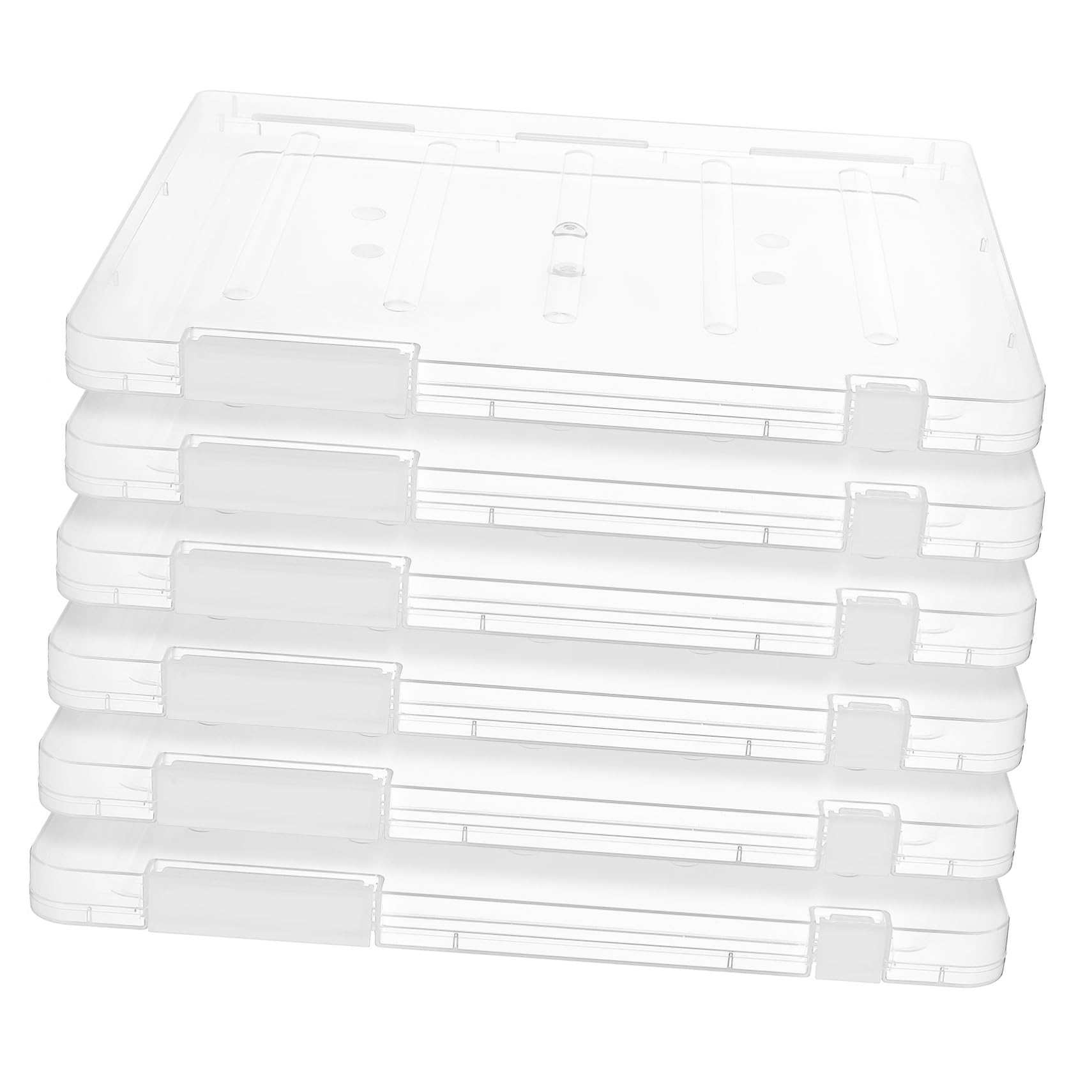 Artibetter 6stücke Transparenter Dokumenten-organizer Aus Kunststoff Mit Deckel Für Papier Format Für Büro Schule Und Zuhause Als Papier-organizer Und Aufbewahrungsbox