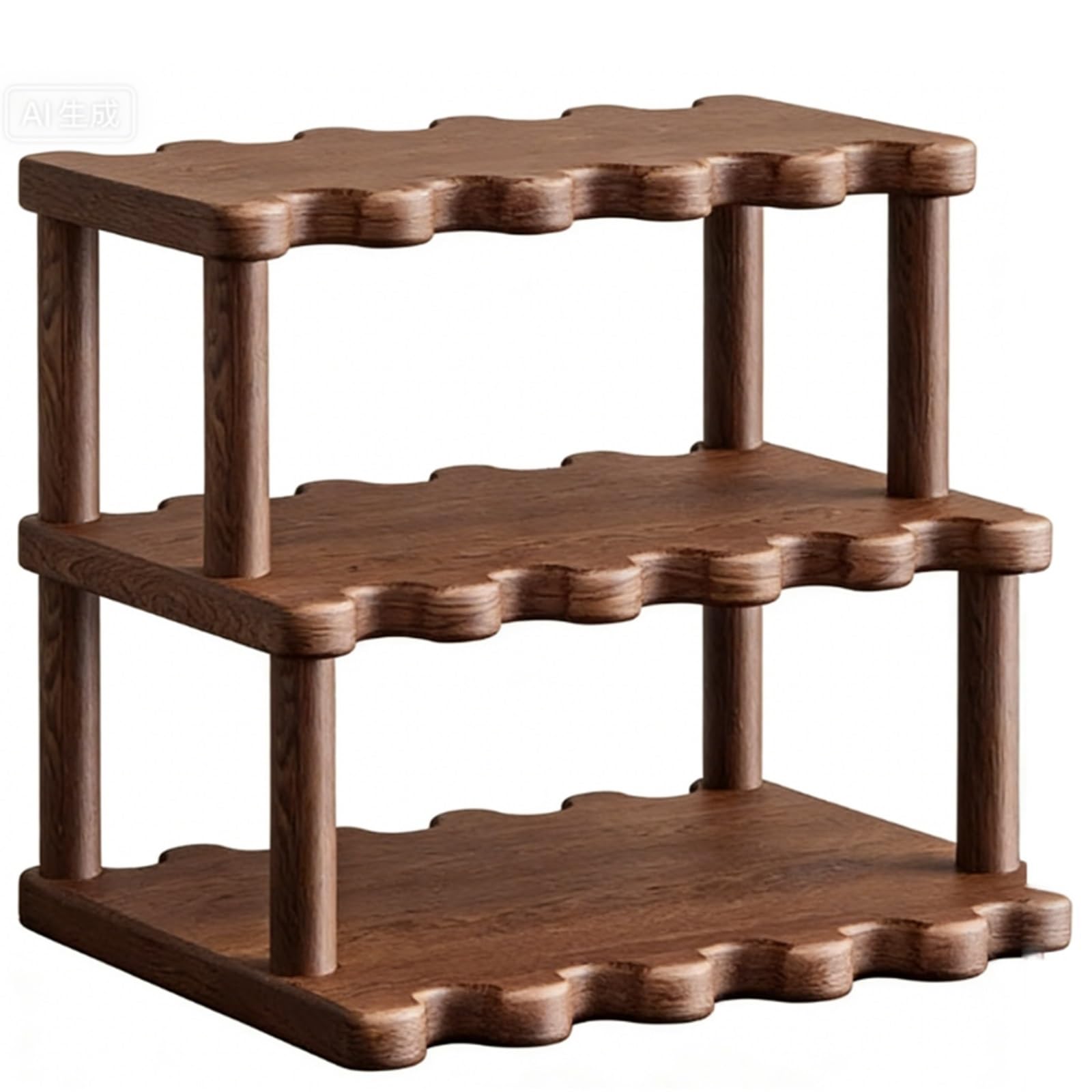CFY652 in-Vehicle Desktop Cup Holder Desktop Tea Set Water Display Stand Solid Wood Adjustment(Small)
