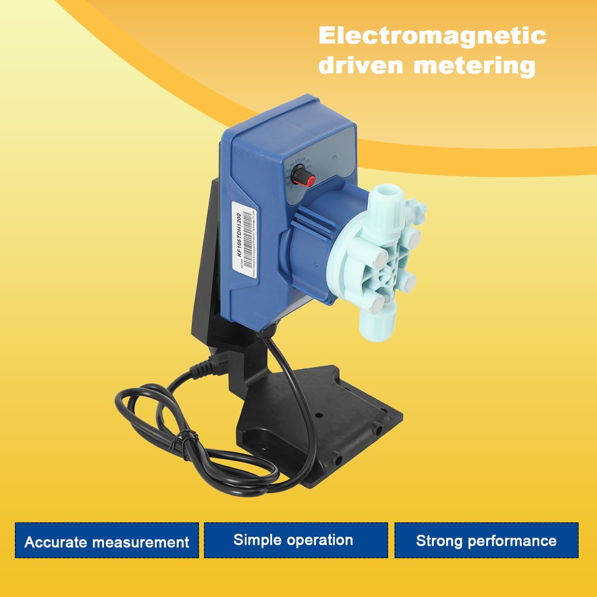 Elektromagnetischer Antrieb Dosierpumpe 40W 20L/h IP65 | Elektromagnetische Pumpe Dosierpumpe, Durchflussmenge für Flüssigkeitsdosierung