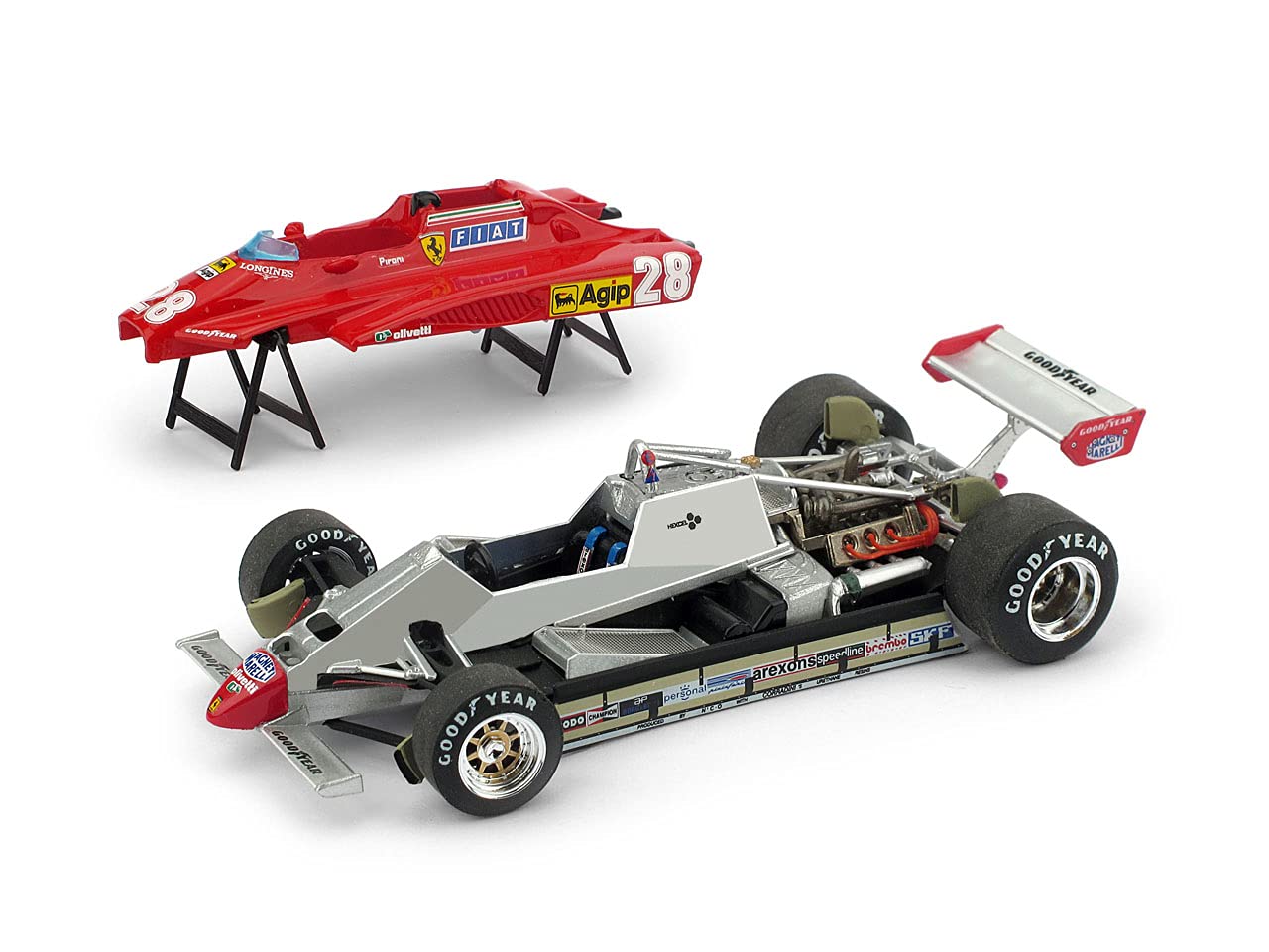 ビルヌーブ ピローニ 1982年 サンマリノGP フェラーリ 1/43 ブルム ビルヌーブ ピローニ 1982年 サンマリノGP フェラーリ 1/43 ブルム